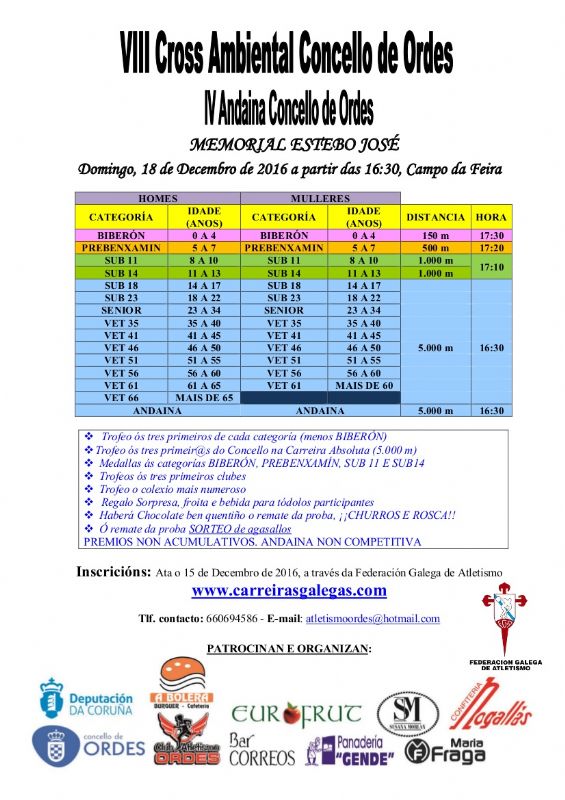 XVIII CARREIRA POPULAR DE ORDES
