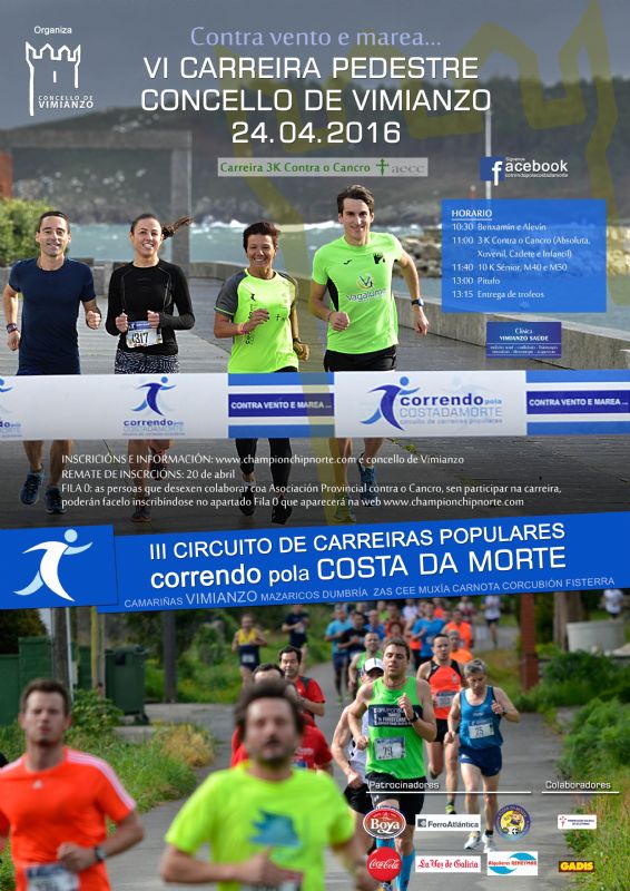 VI Carreira Pedestre Concello de Vimianzo. III Circuíto Correndo pola Costa da Morte