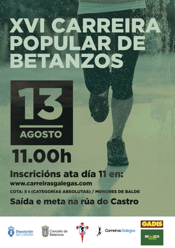 XXV Carreira Popular de Betanzos. IV Circuíto Carreiras Populares Dep. Provincial A Coruña