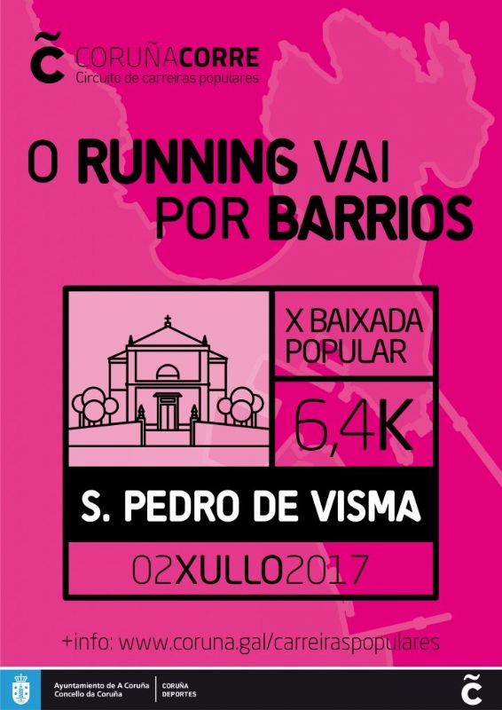 X Baixada Popular de Cross San Pedro de Visma. Circuíto Coruña Corre