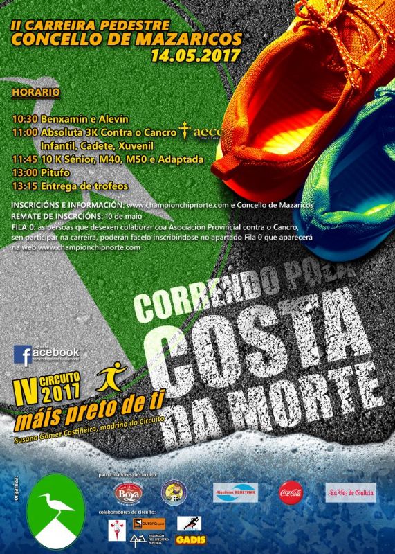 II Carreira Pedestre Concello de Mazaricos. IV Circuíto Correndo pola Costa da Morte