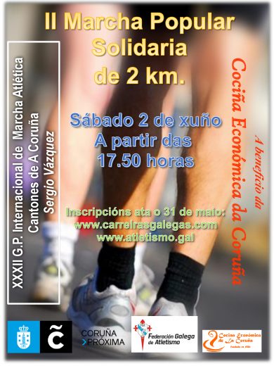 II Marcha Popular Solidaria &#8211; XXXII G.P. Internacional de Marcha Cantones de A Coruña
