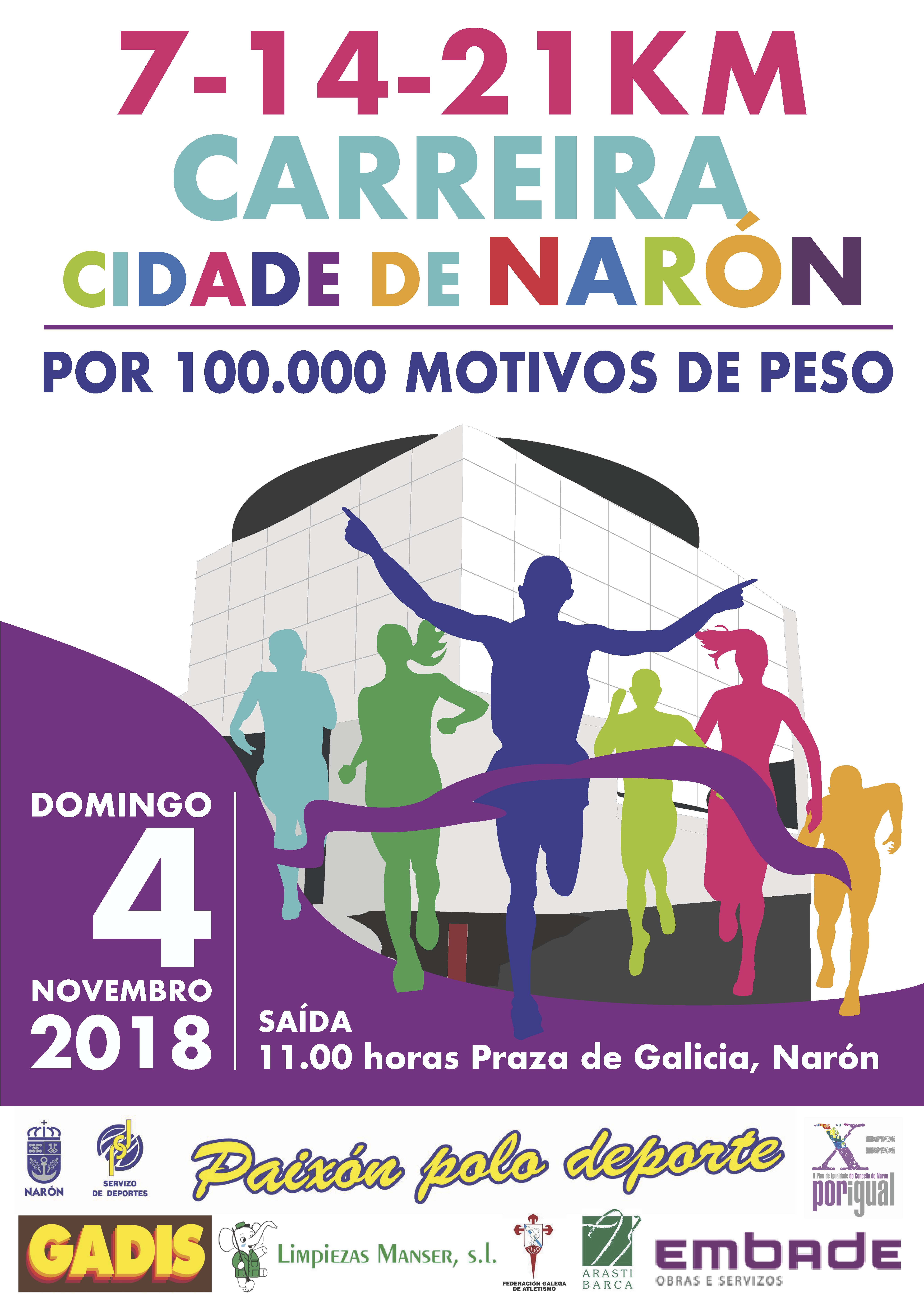 Carreira Cidade de Narón 7 – 14 – 21 Km.