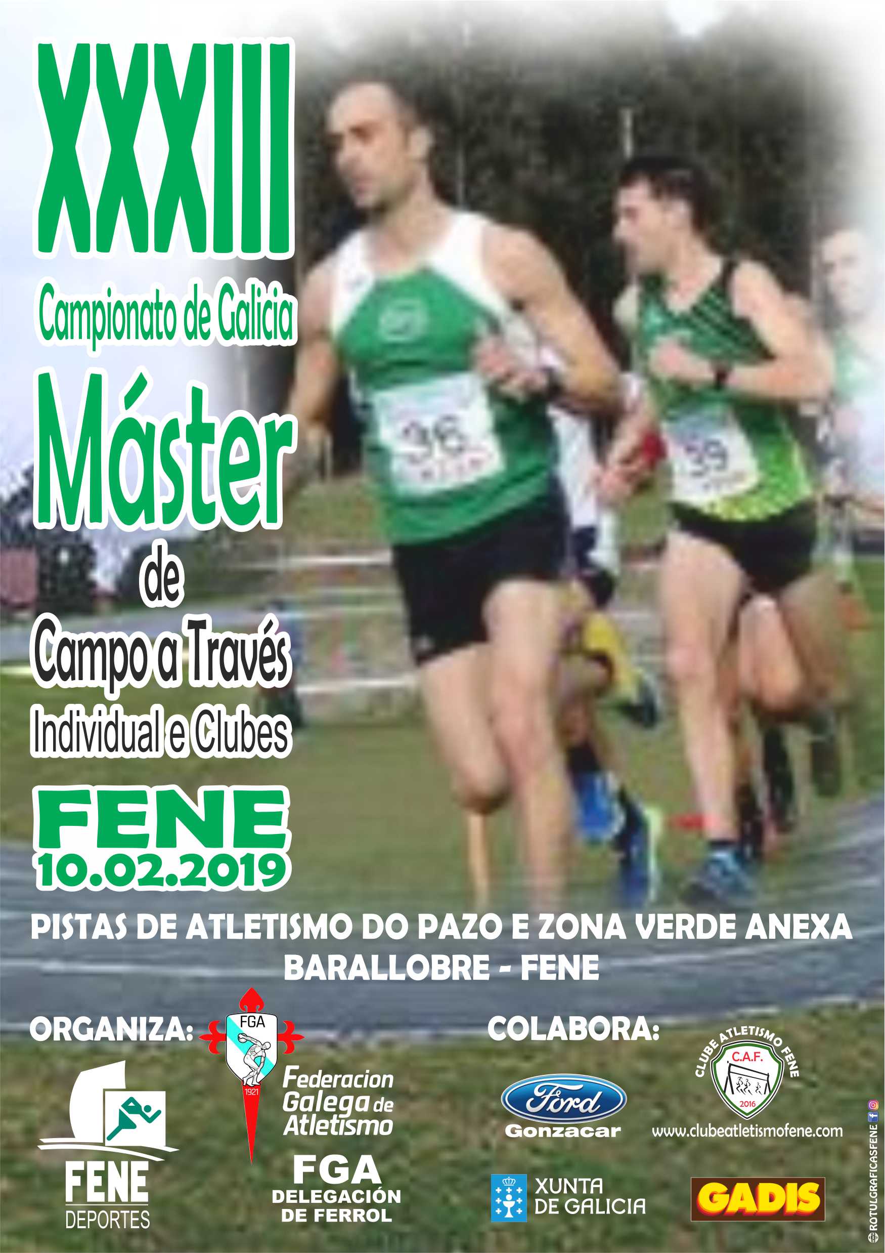 XXXIII Campionato de Galicia Máster de Campo a Través Individual e Clubs