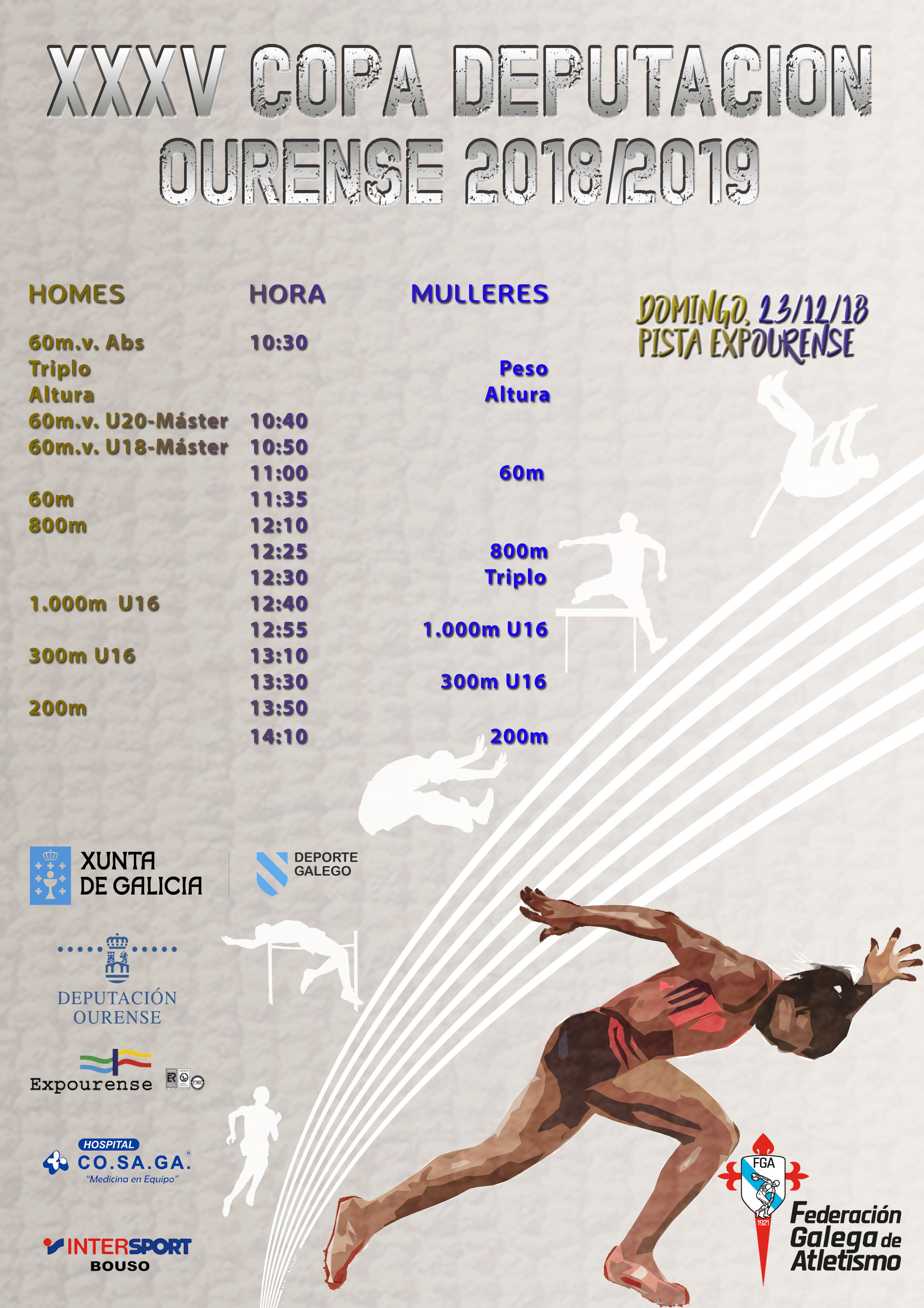 XXXV Copa Deputación Ourense Atletismo – 2ª Xornada