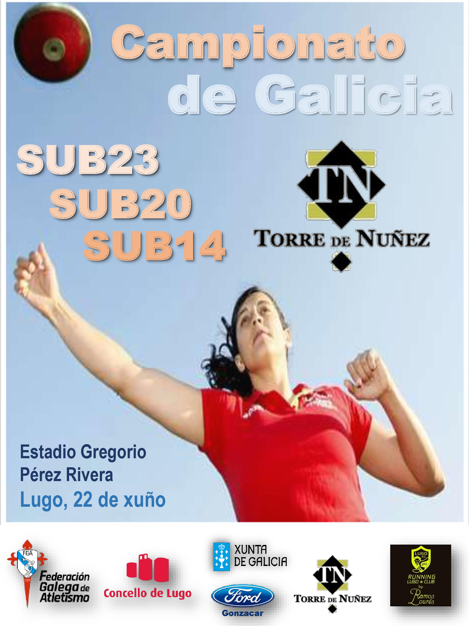 Campionato de Galicia Sub 20 – Sub23 en Pista ao Aire Libre 2018/2019