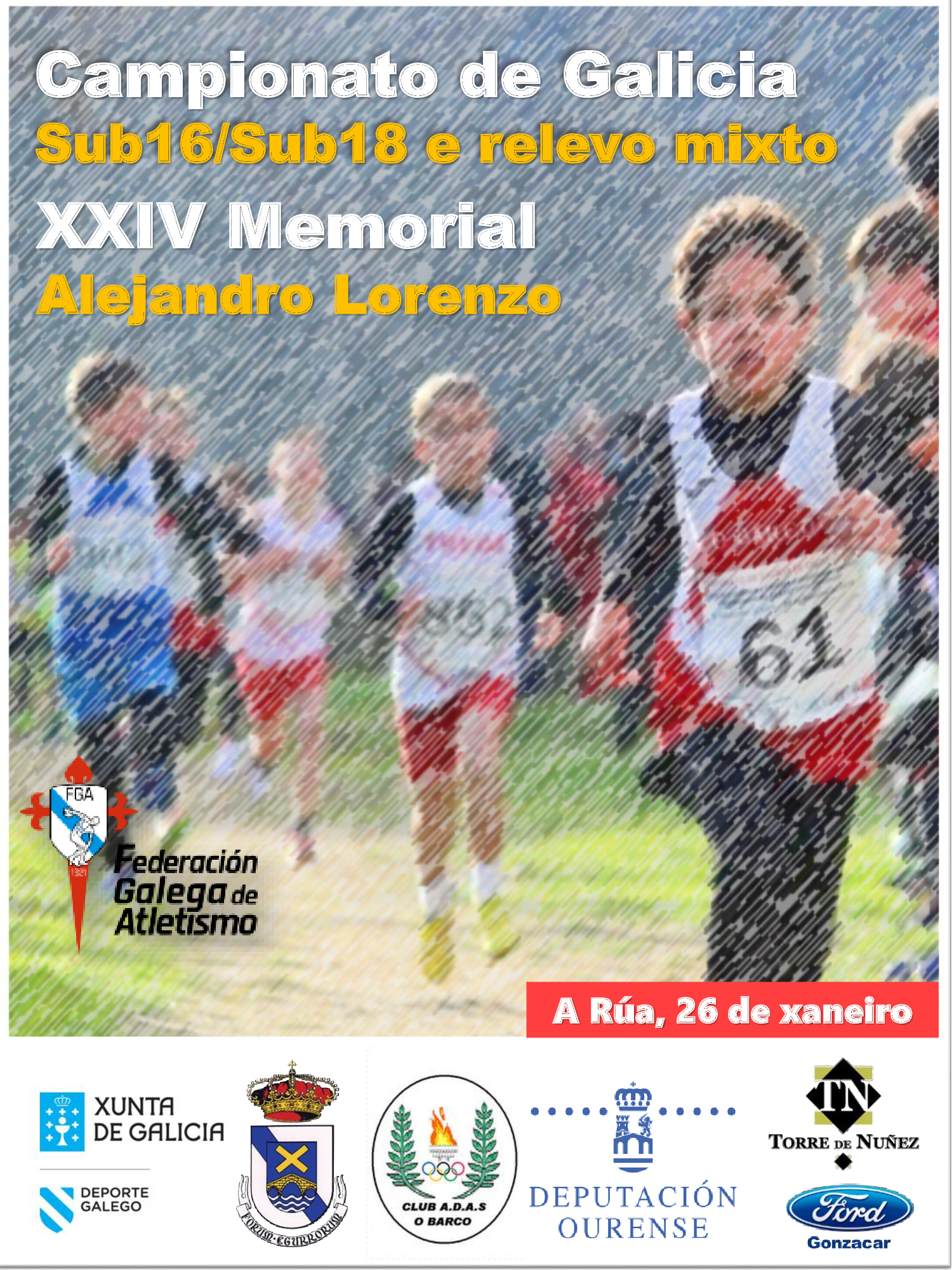 XXIV Memorial “Alejandro Lorenzo” – Campionato de Galicia de Campo a Través de Menores 2020