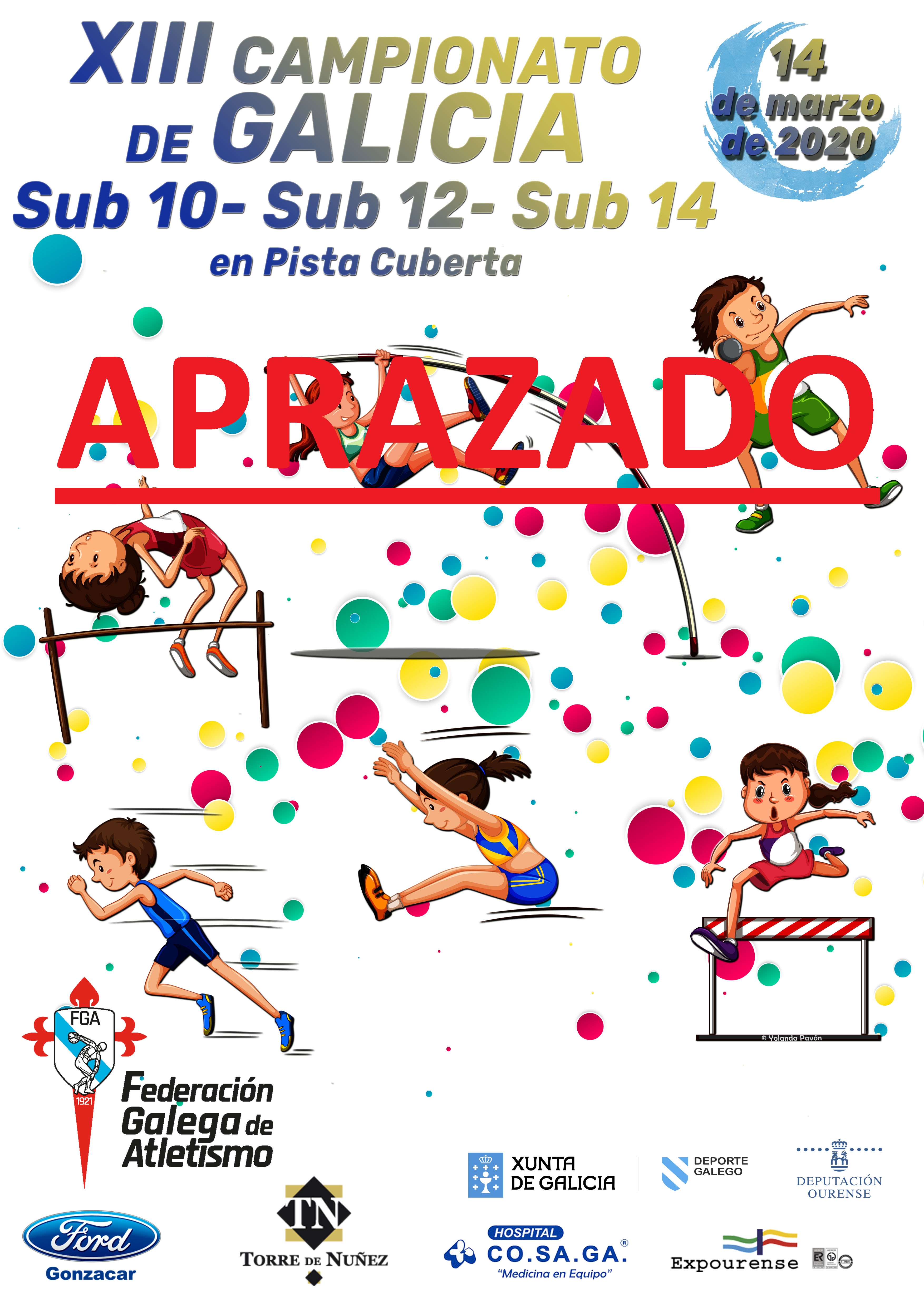 XIII Campionato de Galicia Sub10 – Sub12 – Sub14 en Pista Cuberta – APRAZADO