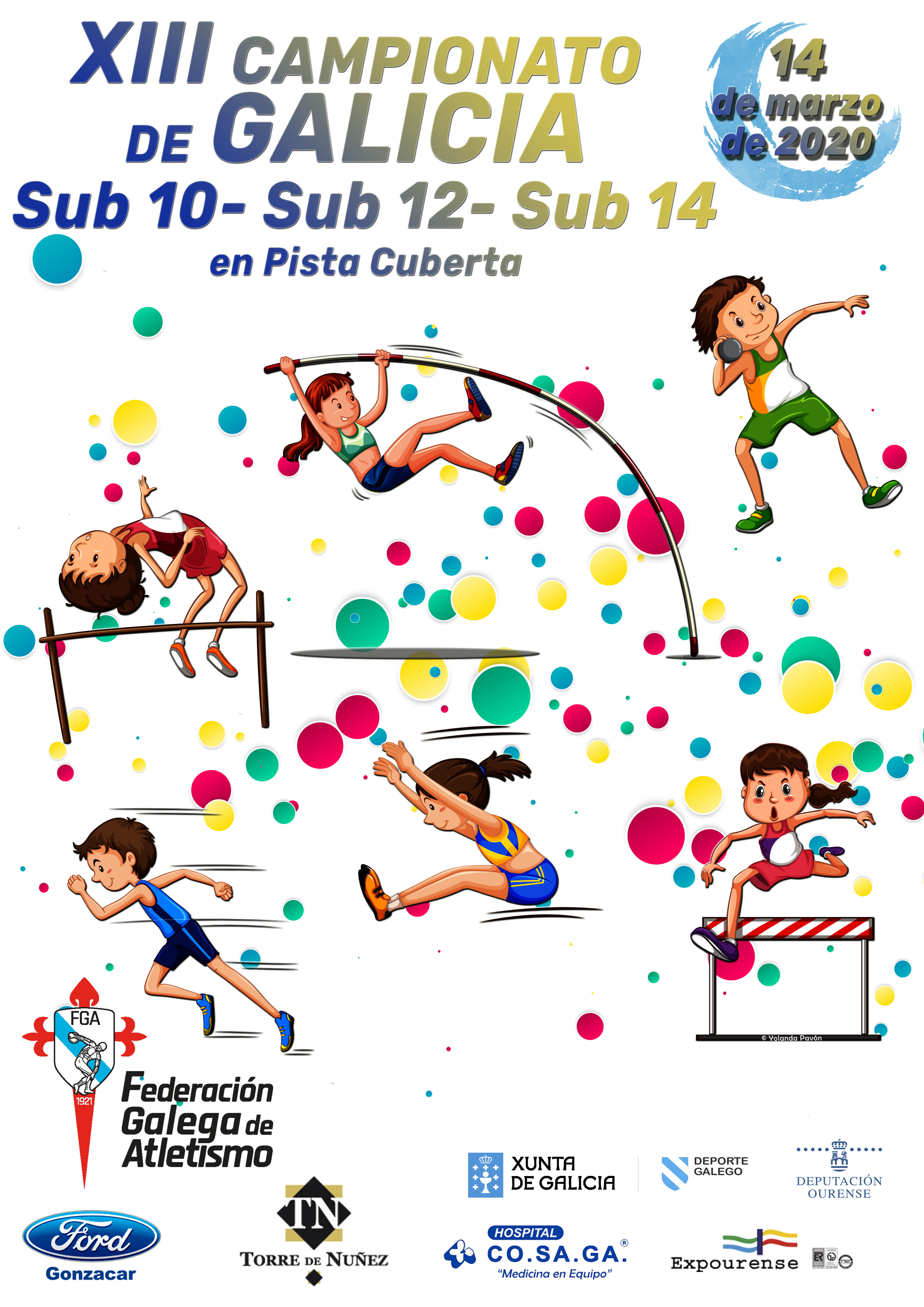 XIII Campionato de Galicia Sub10 – Sub12 – Sub14 en Pista Cuberta