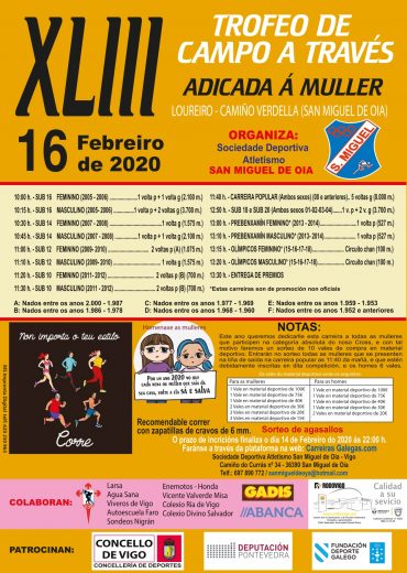 XLII Trofeo de Campo a Través San Miguel de Oia