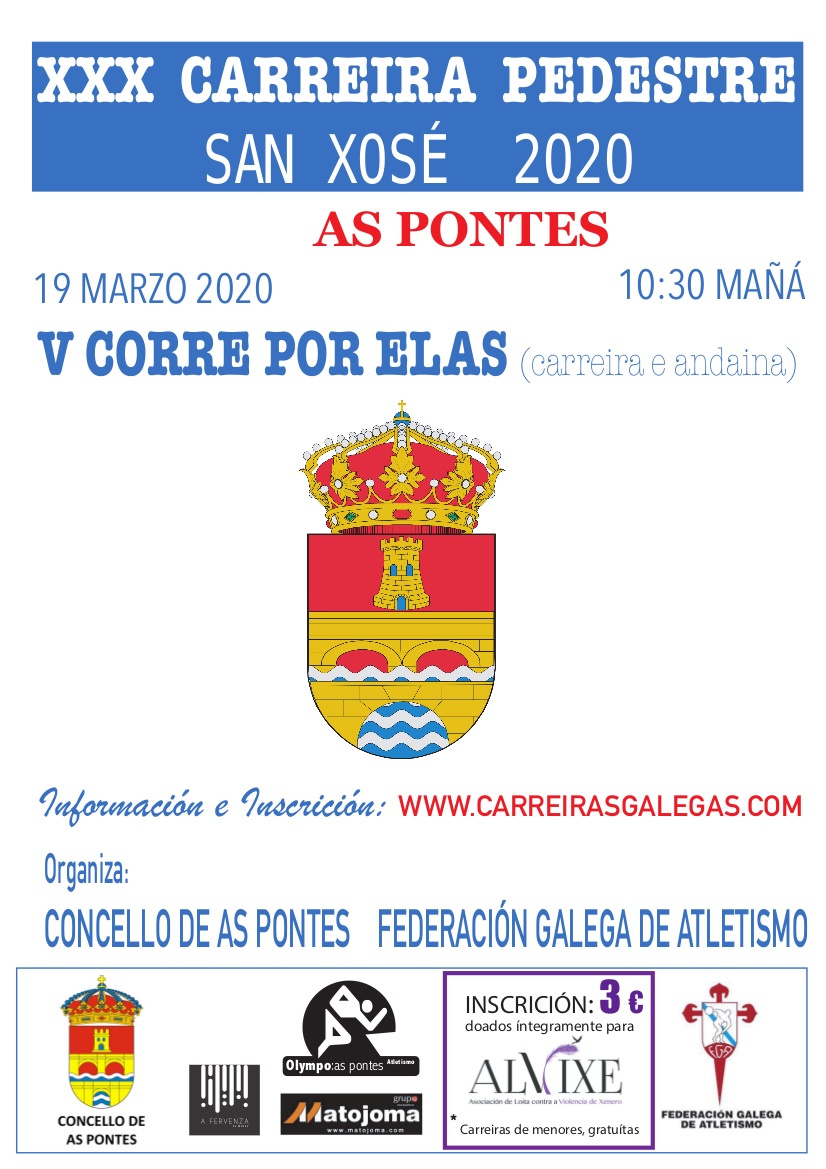 XXX Carreira San Xosé – V Corre por Elas – APRAZADA
