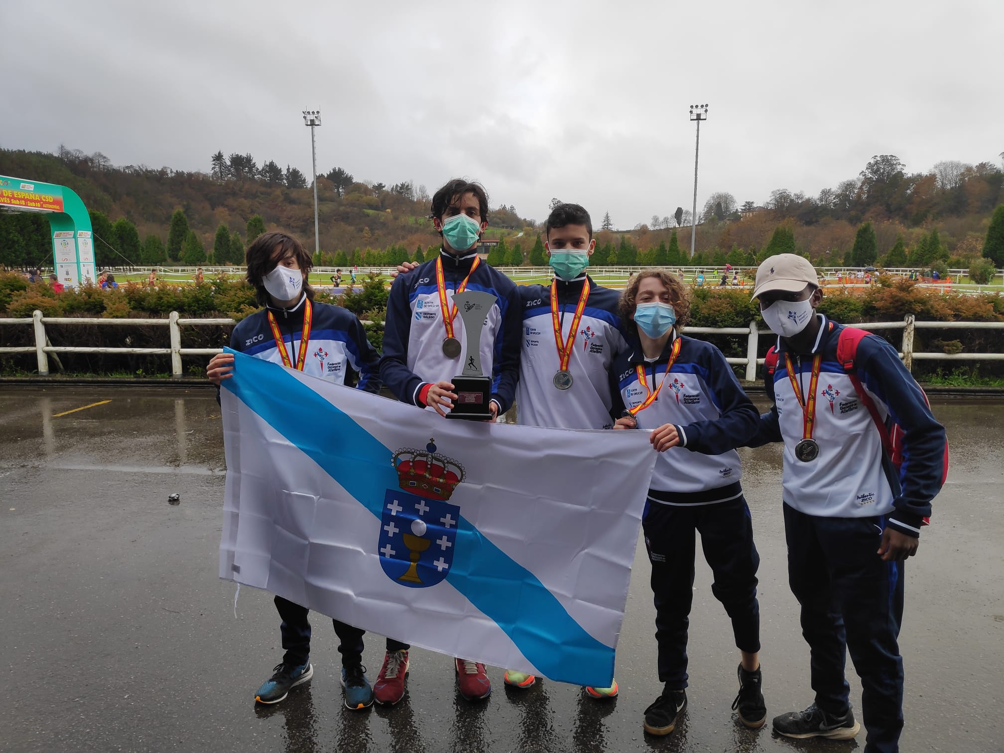 Xela e a Selección masculina Sub16, destacan no nacional de Campo a través