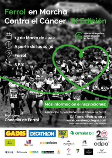 IX Carreira Popular “AECC en marcha – Contra o cancro, corre por Ferrol”