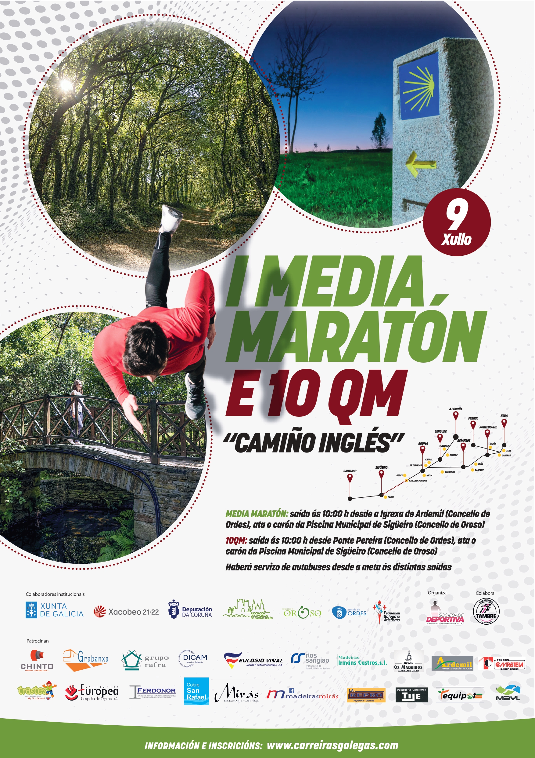 I Media Maratón e 10QM Camiño Inglés