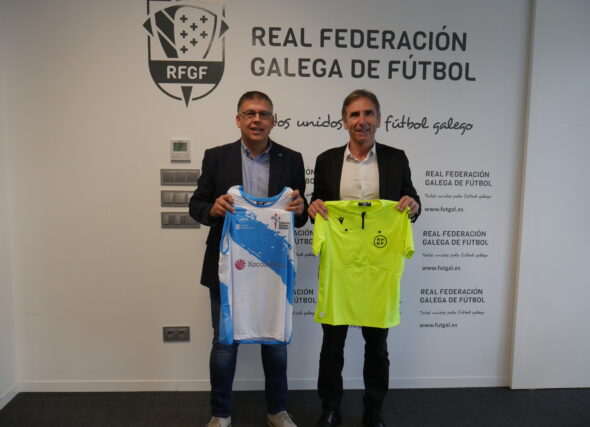 A Federación suscribe un convenio de colaboración ca súa homóloga da R.F.Galega de Fútbol