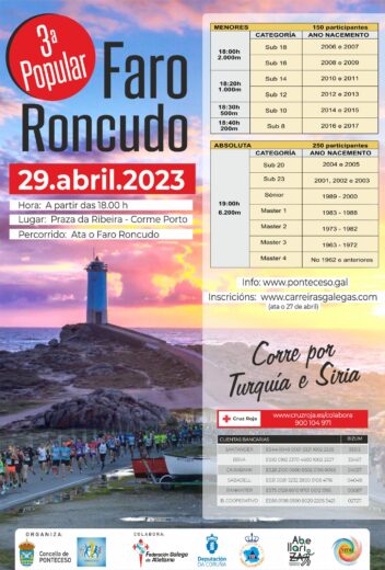 III Carreira Popular Faro Roncudo. Corre por Turquía e Síria
