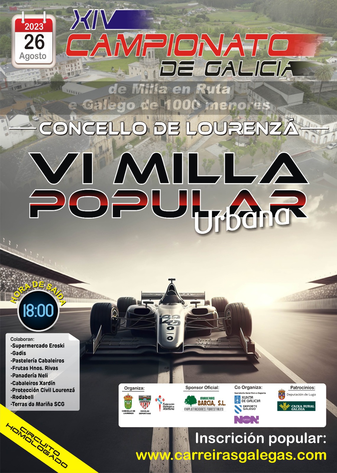 XIV Campionato Xunta de Galicia de Milla en Ruta e Cto. Xunta de Galicia de 1Km 2023