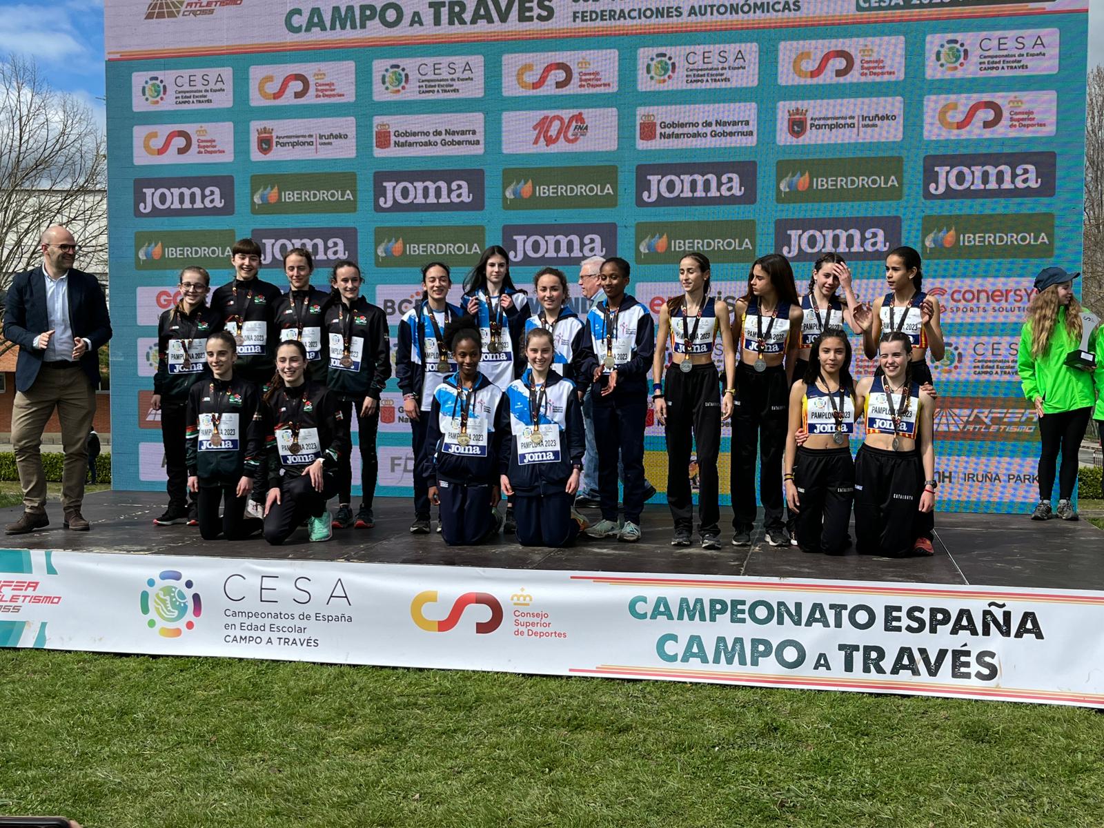 Éxito da selección Galega no nacional Sub18 e Sub16 de campo a través