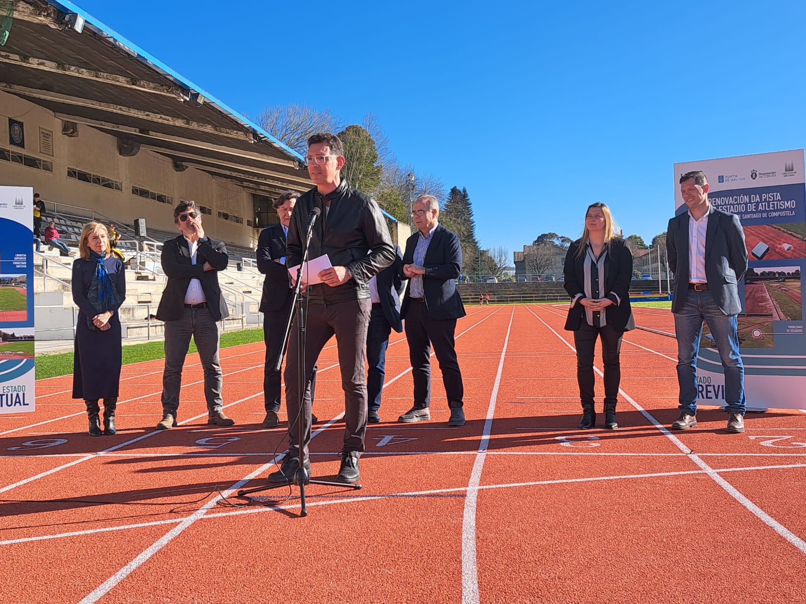 Importante inauguración das pistas de atletismo da USC