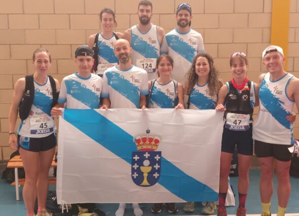 A selección galega de Trail Running madura en Navarra
