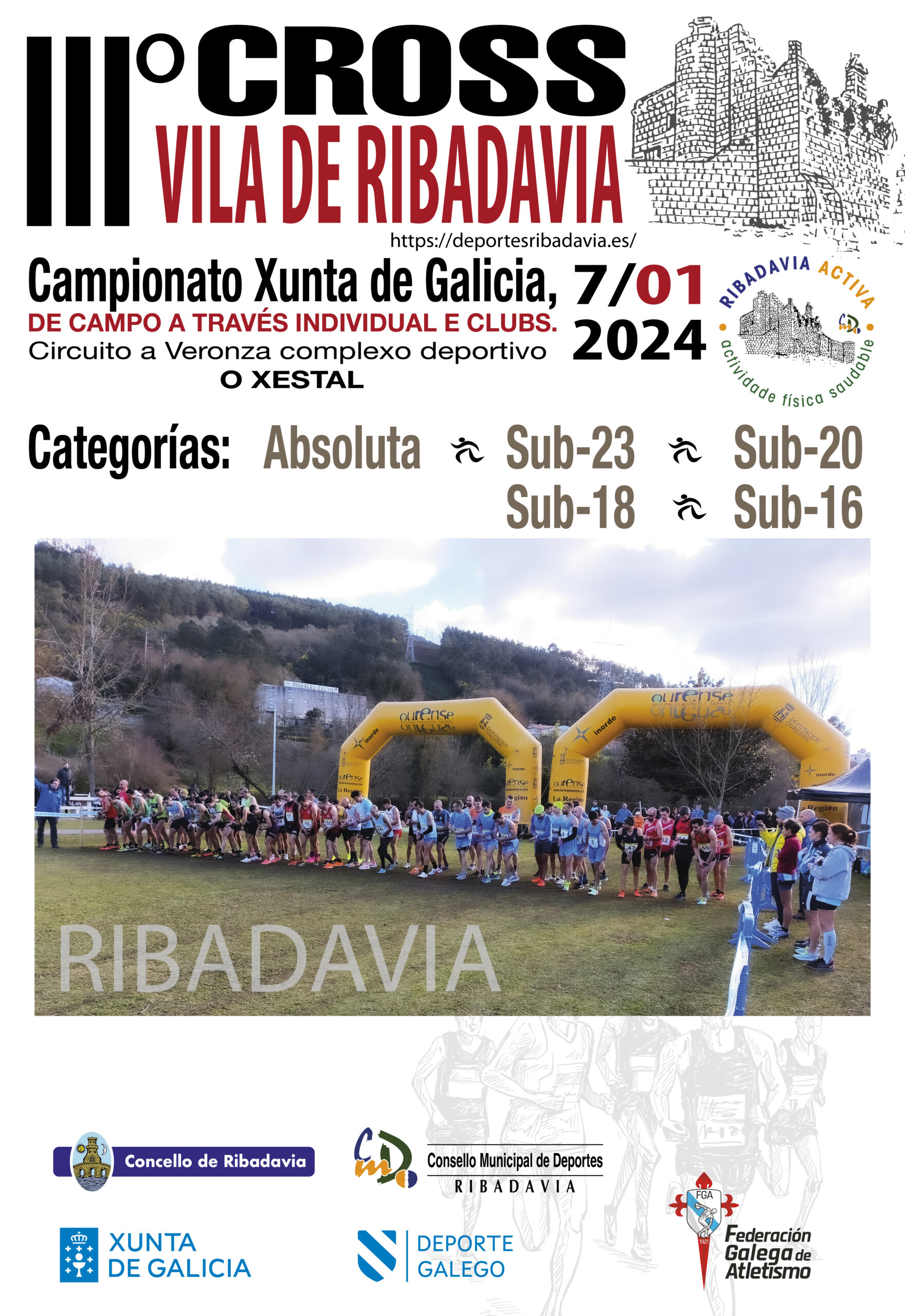 Campionato Xunta de Galicia Individual e de Clubs: Sub 16, Sub 18, Sub 20, Sub 23 e Absoluto de Campo a Través