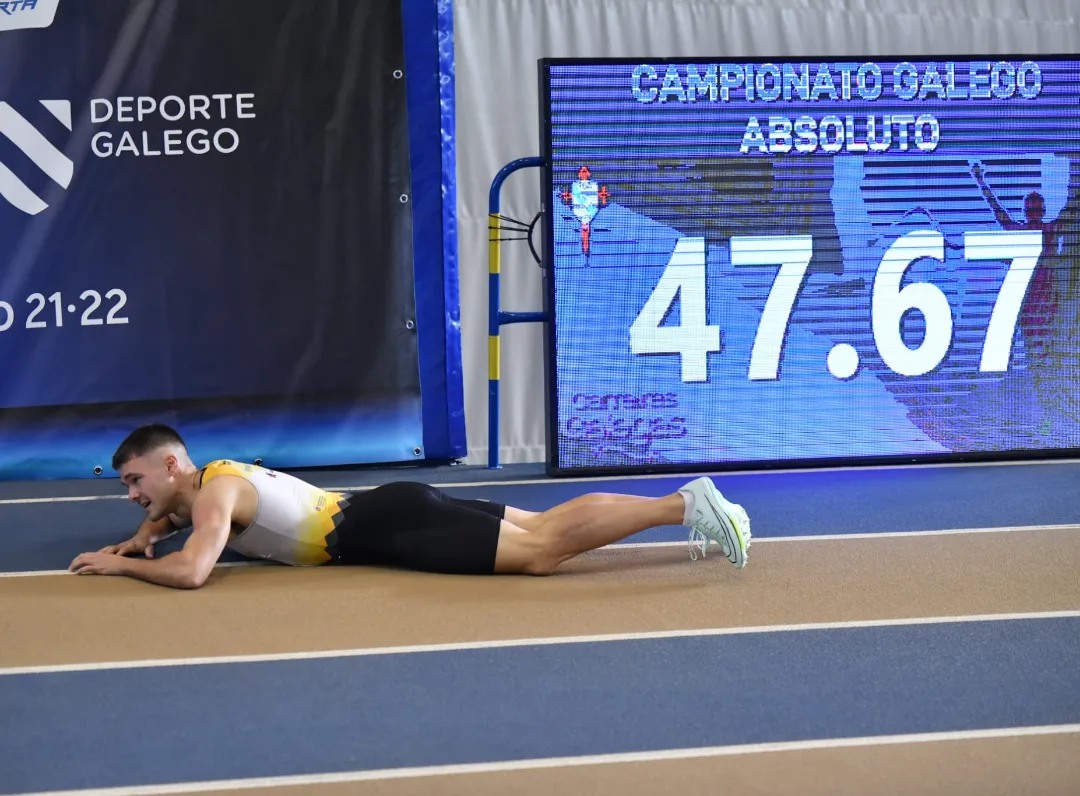 Jacobo Soler, o máis destacado do campionato absoluto de pista curta