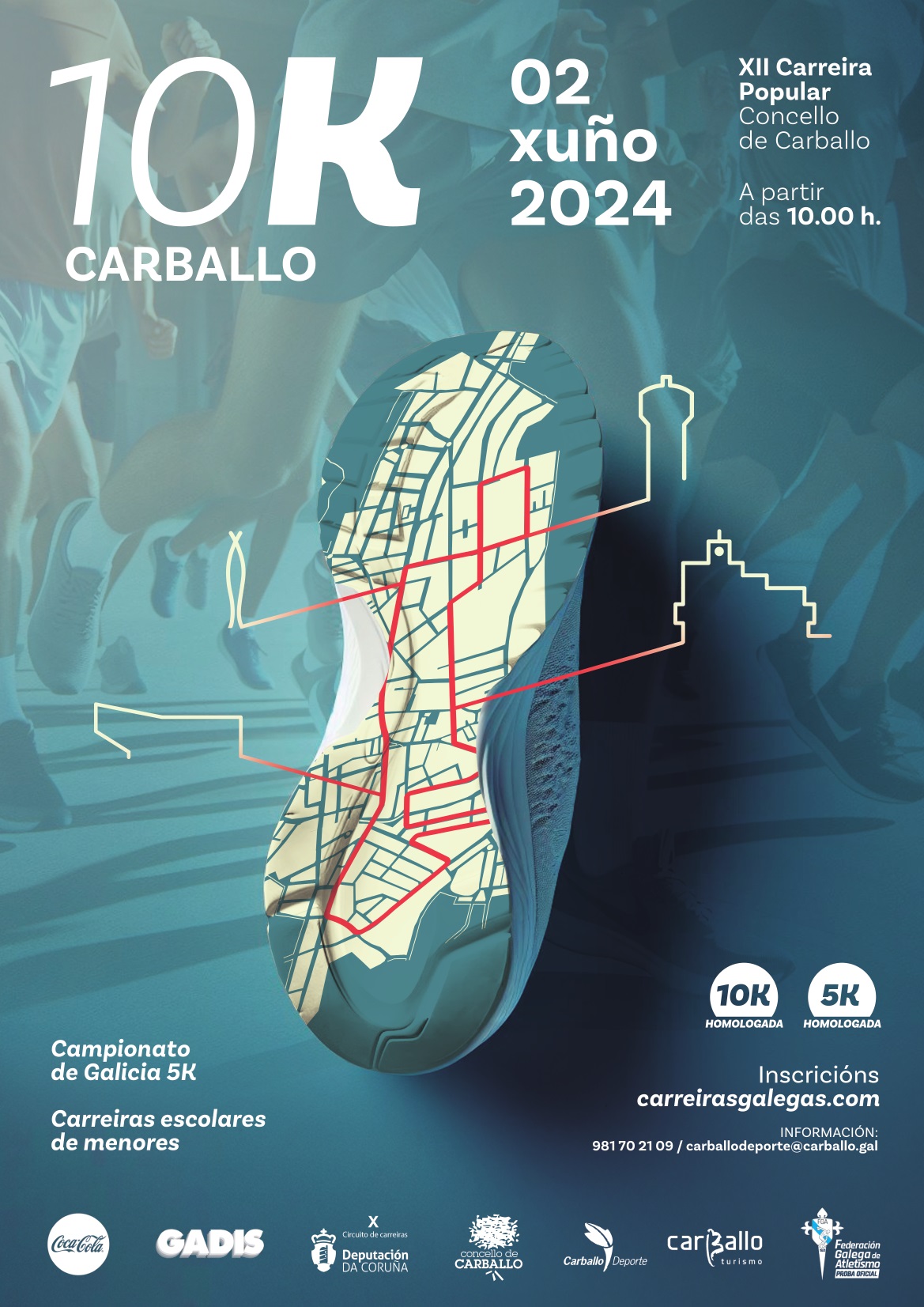 10 Km. de Carballo – XII Carreira Popular Concello Carballo 2024