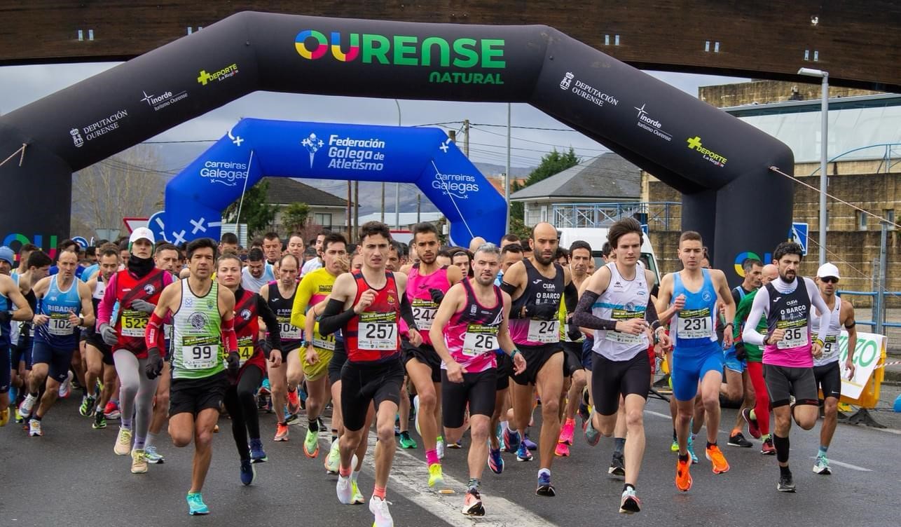 Uxía Pérez e David de la Fuente domiñaron o autonómico 10K de Xinzo