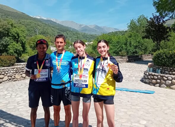 O atletismo galego logra sobre o cume de Gredos seis medallas