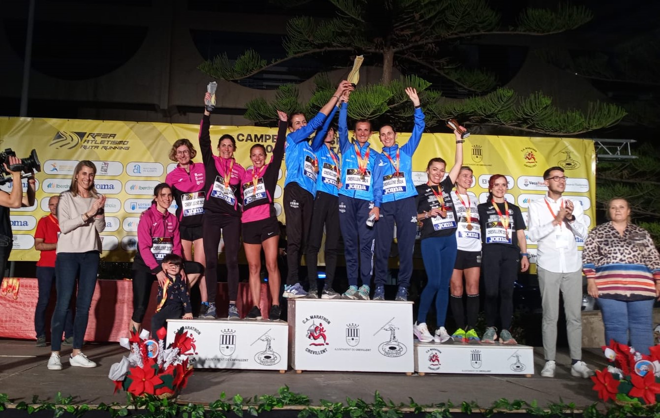 Os máster voltan con sete medallas do campionato de España en 10K