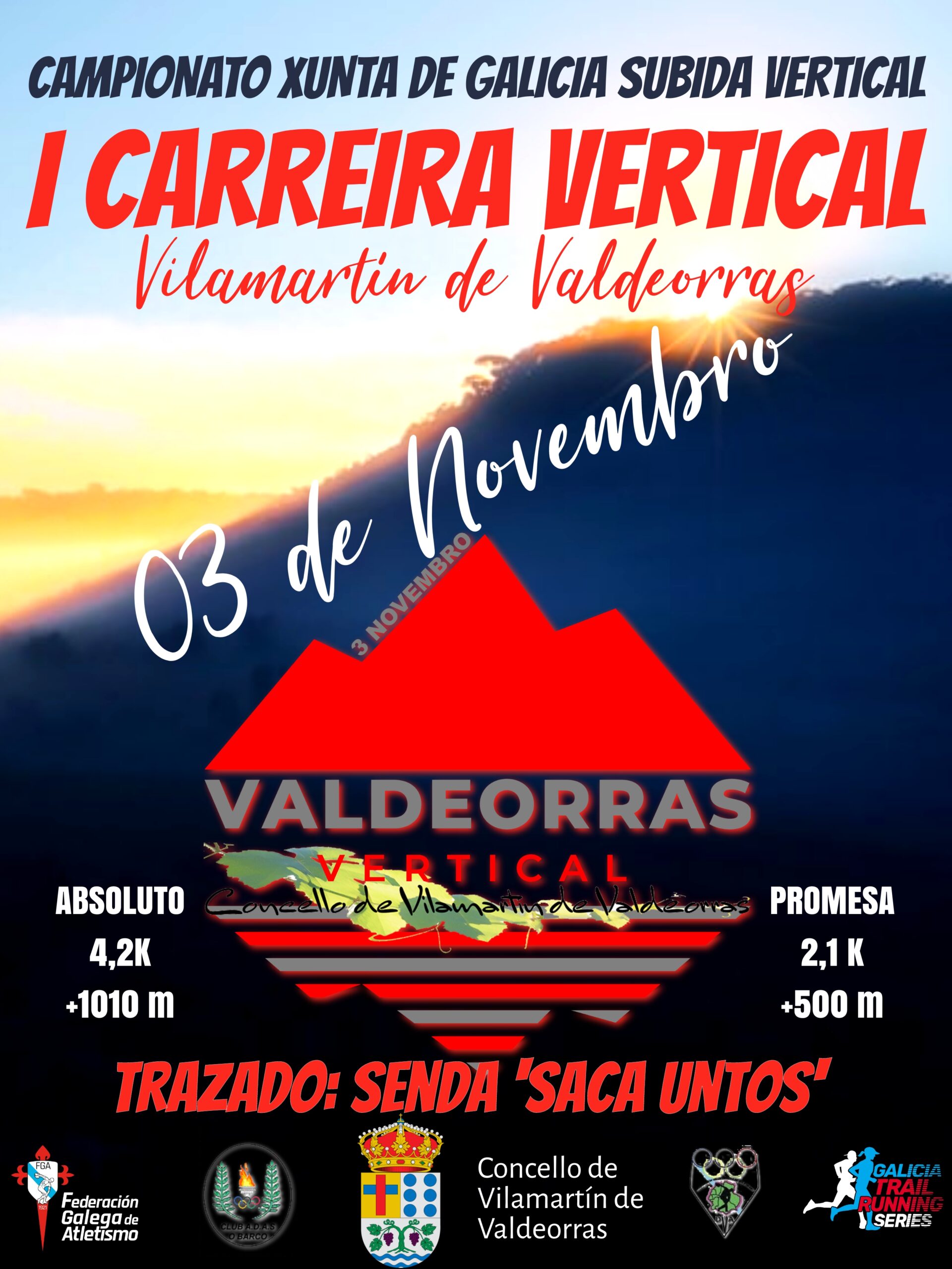 I Campionato Xunta de Galicia de Trail Running Subida Vertical