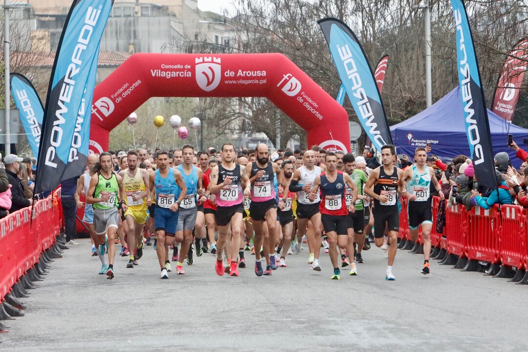 Vilagarcía decide os títulos galegos de media maratón