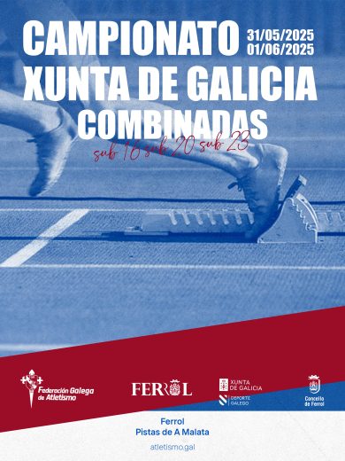 Campionato Xunta de Galicia de Probas Combinadas Sub23 – Sub20 – Sub16 en Pista AL 2025