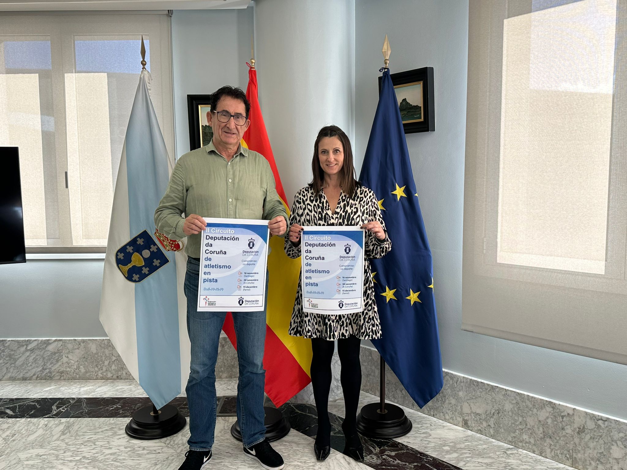 Presentado o II Circuito Deputación da Coruña de Atletismo en pista