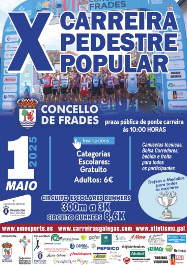 X Carreira Pedestre Popular Concello de Frades 2025