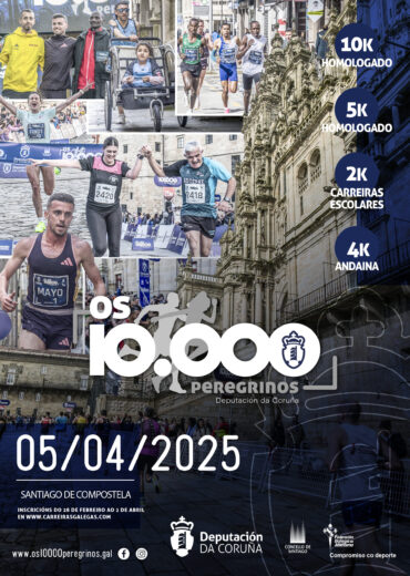III Edición Os 10000 peregrinos 10 K Deputación da Coruña 2025