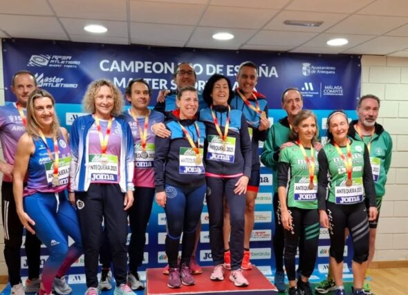 Enchenta de medallas e récords dos máster galegos en Antequera