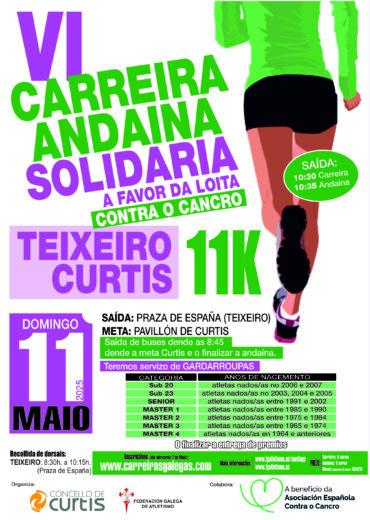 VI Carreira e Andaina Solidaria Concello de Curtis – 2025