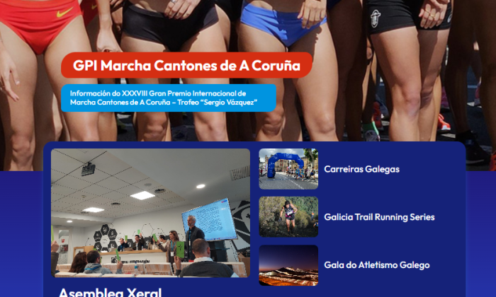 A nova cara do atletismo galego