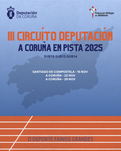 III Circuíto Deputación A Coruña en Pista 2025 &#8211; 3ª Xornada
