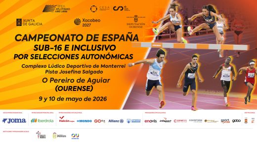 Campionato de España de Seleccións Autonómicas Sub16 e Inclusivo en Pista AL 2026