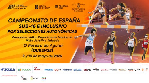 Campionato de España de Seleccións Autonómicas Sub16 e Inclusivo en Pista AL 2026