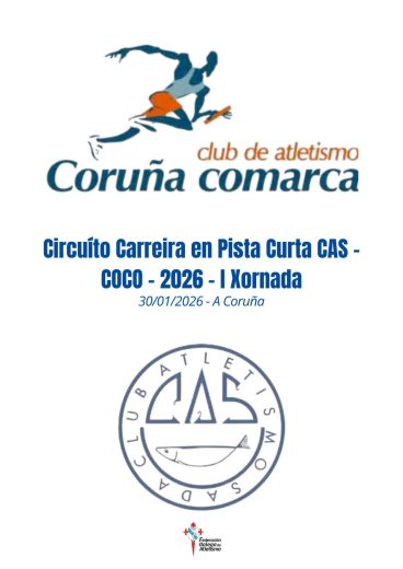 Circuíto Carreira en Pista Curta CAS – COCO – 2026 – 1ª Xornada