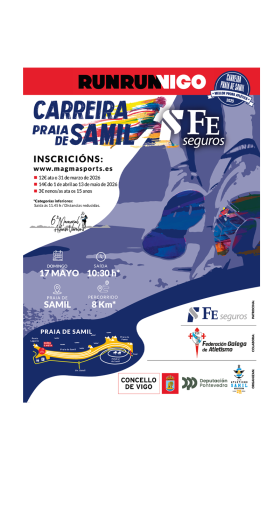 Carreira Praia de Samil FE Seguros – Memorial Alfonso Varela 2026