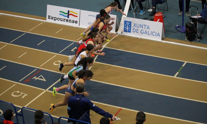 Máis de catrocentos atletas acuden ao galego Sub16 de pista curta