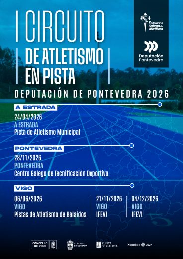 I Circuíto de Atletismo en Pista Deputación de Pontevedra – Xornada 1