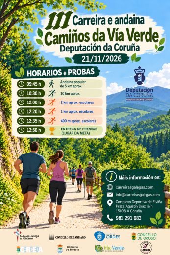 III Carreira Camiños da Vía Verde – Deputación da Coruña